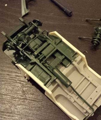 Peugeot P4P - Azimut Revell 1/35 - Montage etape 2