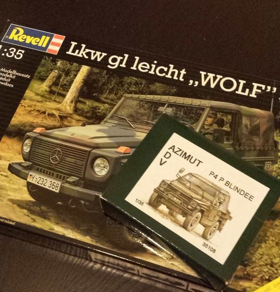 Peugeot P4P - Azimut Revell 1/35 Début du montage