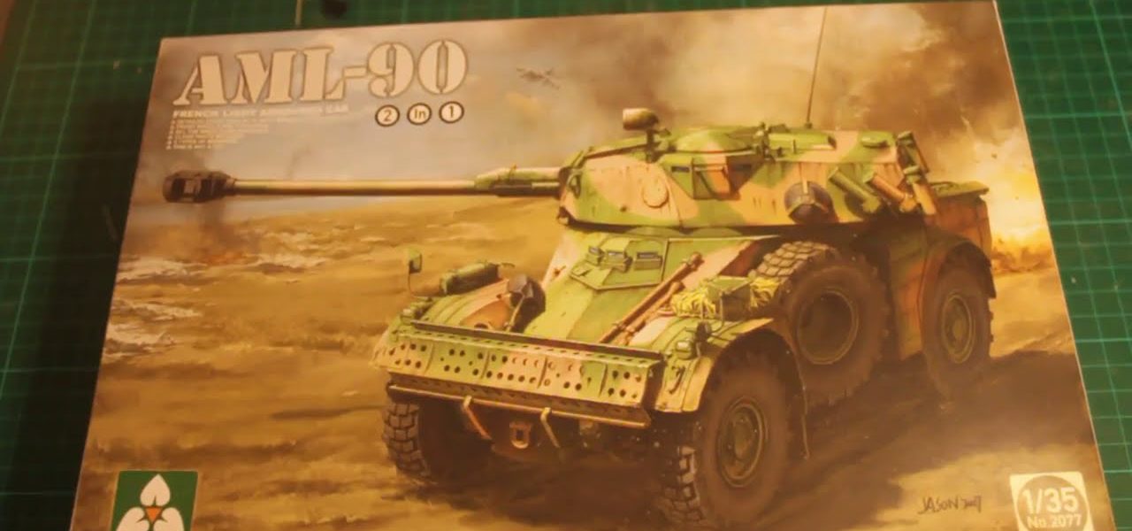 AML 90 de Takom au 1/35 : ouverture du kit