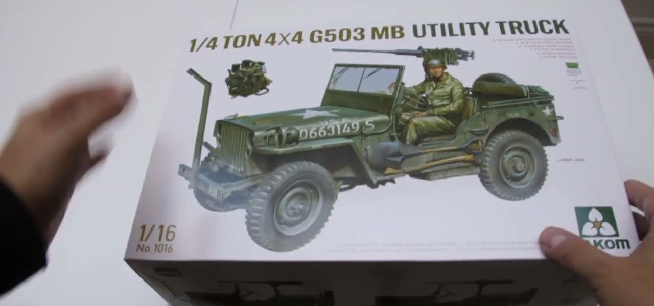 Jeep Willys MB de Takom au 1/16 : ouverture du kit