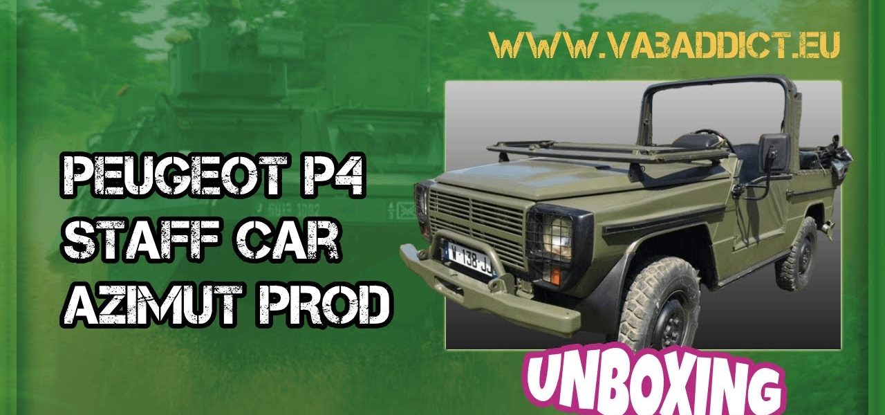 Peugeot P4 Azimut Productions au 1/35 (réf. 35023) : ouverture du kit