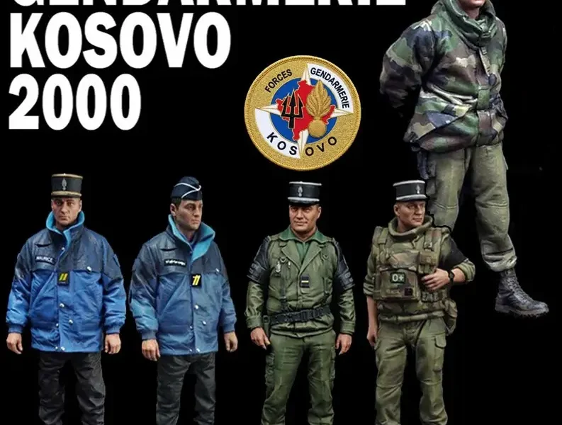 Figurines Gendarmes francais Kosovo 2000 1/35 Blast Models 1